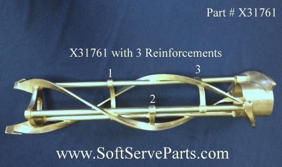 X31761-3 754 / 794 Beater assembly with 3 reinforcements.  Refundable core charge required.