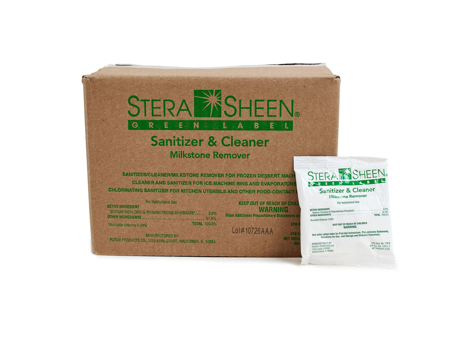 
                  
                    Stera Sheen Cleaner & Sanitizer case of 100 Packets
                  
                