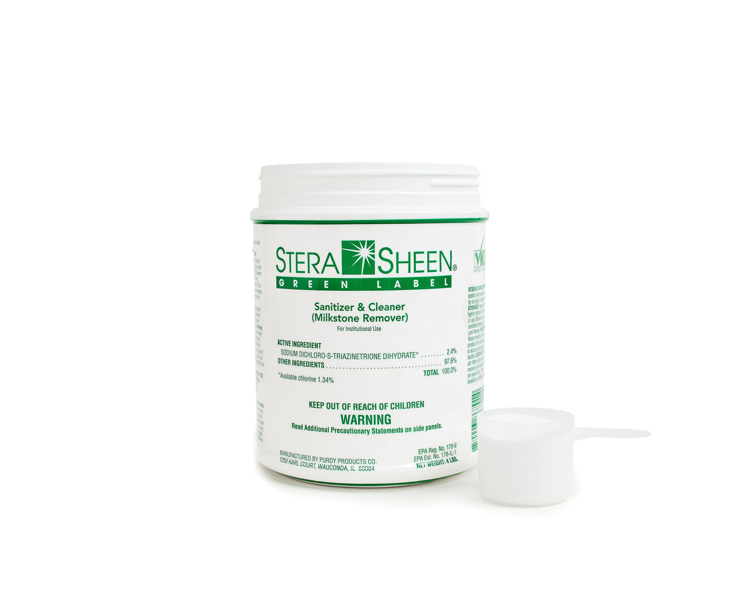 
                  
                    Stera-Sheen Cleaner & Sanitizer Case of (4) 4 lb Jars
                  
                
