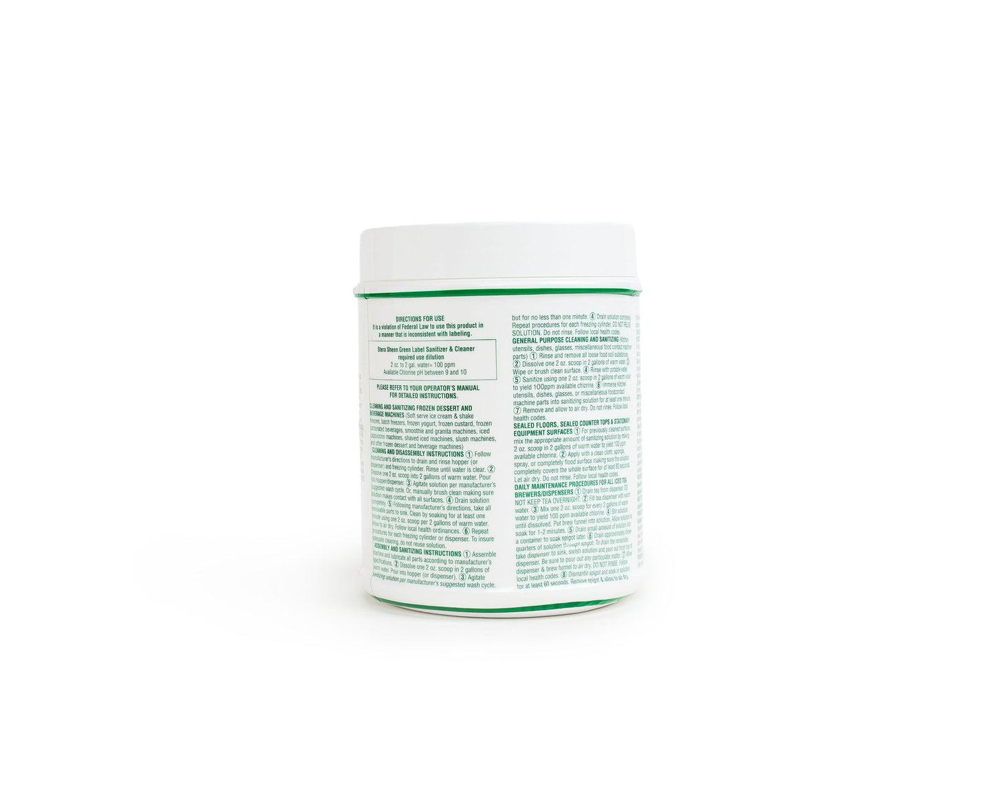 
                  
                    Stera-Sheen Cleaner & Sanitizer Case of (4) 4 lb Jars
                  
                