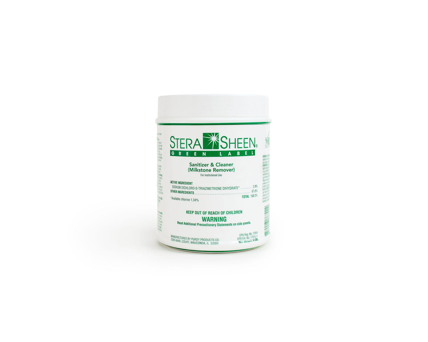 
                  
                    Stera-Sheen Cleaner & Sanitizer Case of (4) 4 lb Jars
                  
                