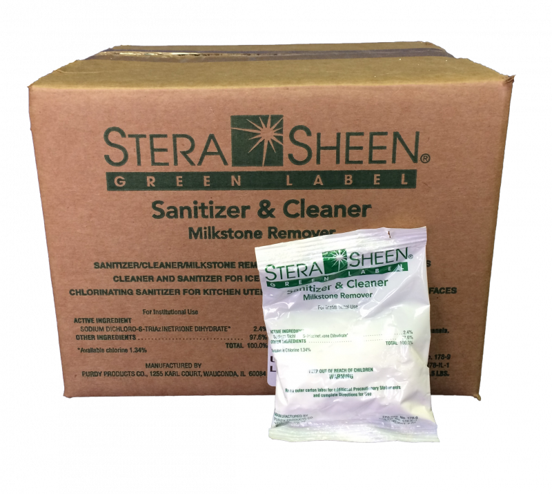 Stera Sheen Green Label Sanitizer Packets (Case of 100)