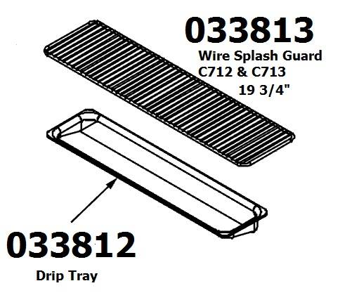 
                  
                    033813 Wire Splash Guard 19 3/4" for use with Taylor Crown machines
                  
                
