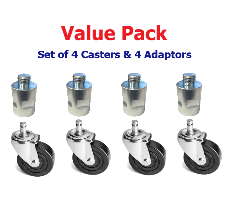 
                  
                    Set of 4 Improved Casters/018794 & Caster Adaptors/X18915 for many Taylor Soft Serve / Shake & Yogurt Machines
                  
                
